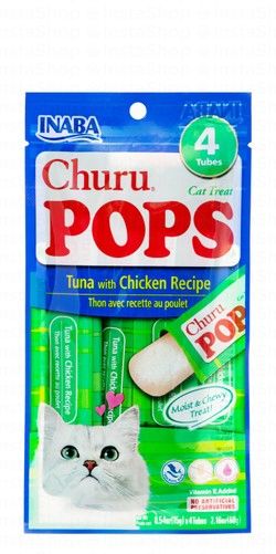 Inaba Churu Pops Cat Treats with Tuna & Chicken