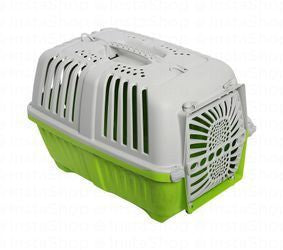 Pratiko Green Pet Carrier Crate (48x32x35cm)