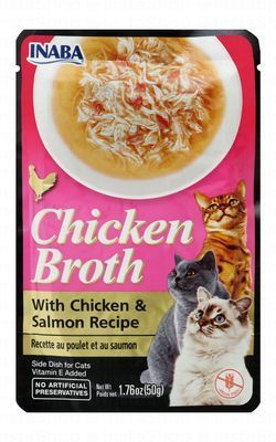 Inaba Wet Cat Food with Chicken & Salmon in Broth