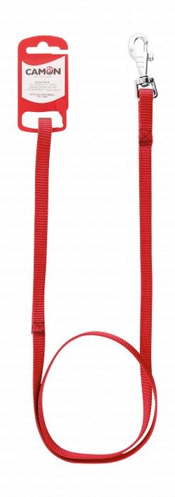 Camon Red Nylon Dog Leash (100x1.2cm)