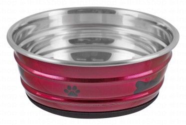 Camon XL Purple 1.4L Stainless Steel Pet Bowl