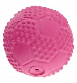 Camon Pink 7.5cm Rubber Ball Dog Toy