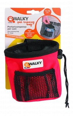 Camon Walky Red Water-Resistant Pet Training Treat Bag (11x15cm)