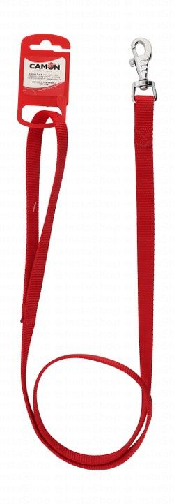 Camon Red Nylon Dog Leash (100x1.5cm)