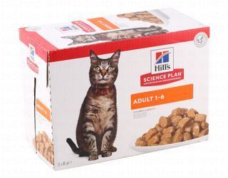 Hill's Wet Food with Chicken in Gravy for Adult Cats (1-6 Years)