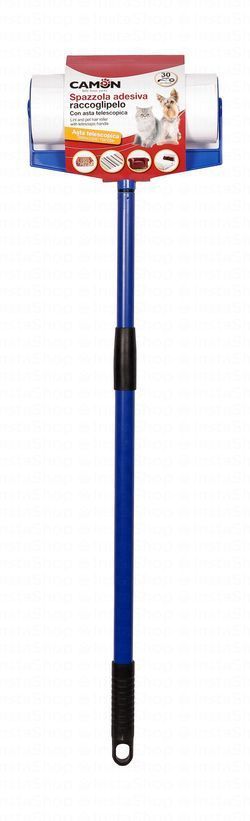 Camon Blue Pet Lint Roller with Telescopic Handle (22x28cm)