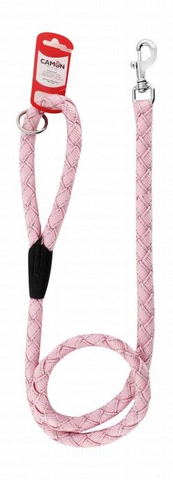Camon Pink Reflective Rope Dog Leash (110x1.5cm)