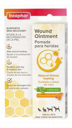 Beaphar Pet Wound Ointment with Honey, Aloe Vera & Turmeric
