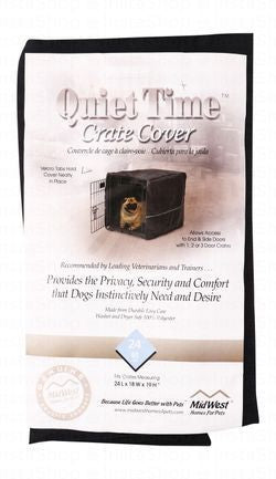 Midwest Quiet Time Black Dog Crate Cover (61x46x48cm)