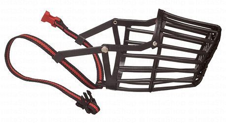 Camon Black Plastic Dog Muzzle Size 2 (21x8cm)