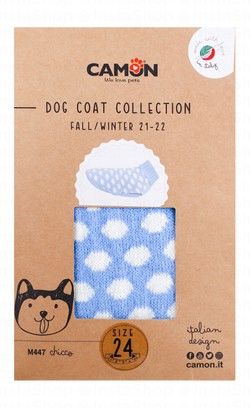 Camon Blue & White Dog Coat Size 24