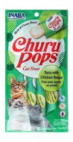 Inaba Churu Pops Cat Treats with Tuna & Chicken