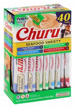Inaba Churu Seafood Variety Creamy Cat Treats