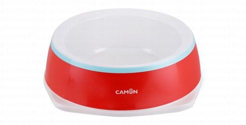 Camon Medium Red & White 300ml Melamine Pet Bowl