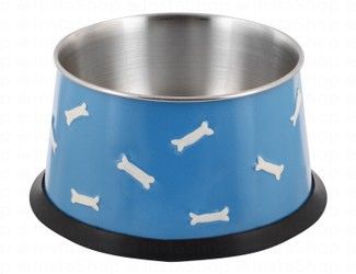 Camon Large Blue 800ml Stainless Steel Pet Bowl