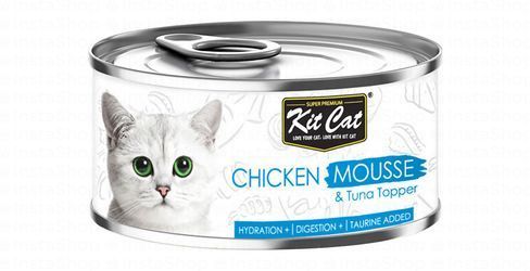 Kit Cat Wet Food Mousse with Chicken & Tuna Topper