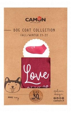 Camon Emy Dark Pink Dog Coat Size 30