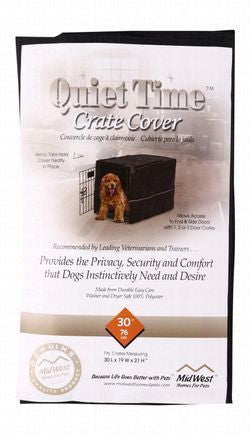 Midwest Quiet Time Black Dog Crate Cover (76x48x53cm)