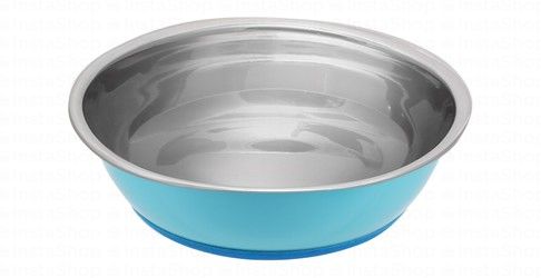 Camon Selecta Light Blue Medium 350ml Stainless Steel Pet Bowl