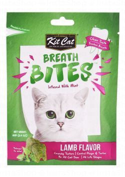 Kit Cat Breath Bites Cat Treats Lamb Flavor with Mint