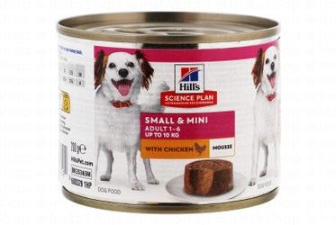 Hill's Mousse Wet Food with Chicken for Small & Mini Breed Adult Dogs (1-6 Years & Up to 10kg)
