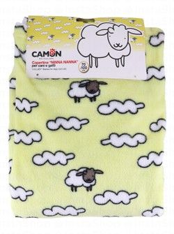 Camon Lullaby Yellow Cloud & Sheep Print Pet Blanket (70x100cm)