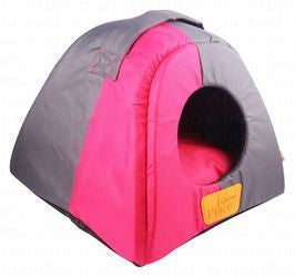 Gigwi Place Large Gray & Pink Dome Shape Pet Bed (45x45x43cm)