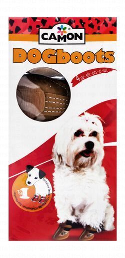Camon Brown 4.5cm Dog Boots Size 1