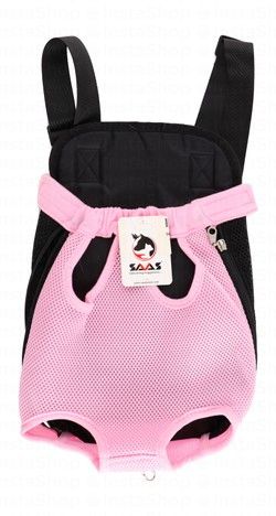 Saas Large Black & Pink Pet Carrier Bag