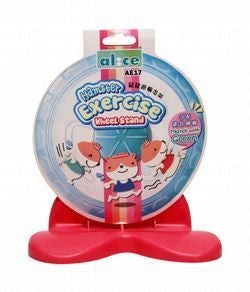 Alice Pink Hamster Exercise Wheel Stand