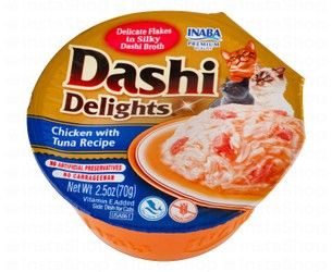 Inaba Dashi Delights Chicken Flakes Cat Treat with Tuna