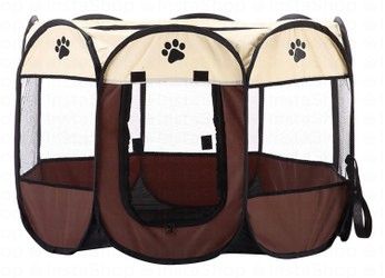 Petbroo Beige & Brown Pet House (91x91x58cm)