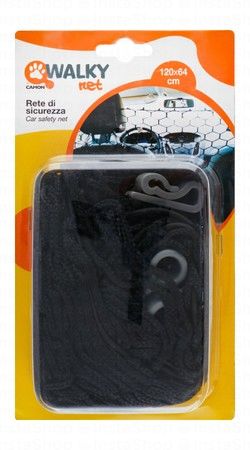 Camon Black Car Safety Net for Dogs (120x64cm)