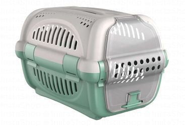Georplast Rhino Green & Gray Pet Carrier Crate (51x34x33cm)