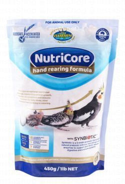 Vetafarm Nutricore Hand Rearing Formula Bird Food with Synbiotic