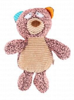 Camon Brown Teddy Shaped Dog Squeaky Toy