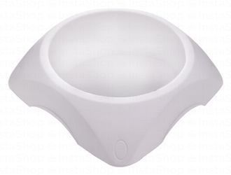 Bama Pet Medium White 800ml Anti-Skid Pet Bowl (21.9x21.9x5.3cm)