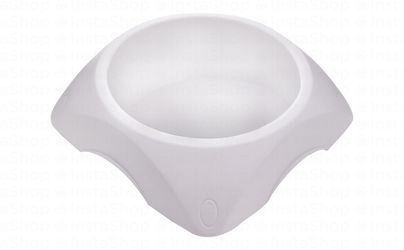 Bama Pet Small White 600ml Anti-Skid Pet Bowl (19.4x19.4x4.7cm)