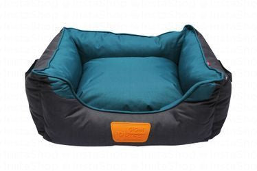 Gigwi Place Medium Gray & Teal Pet Bed (61x46x21cm)