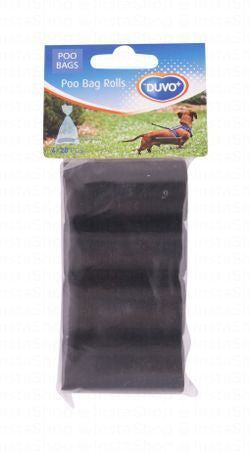 Duvo Plus Black Pet Poop Bags Rolls