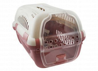 Georplast Rhino Beige & Brown Pet Carrier Crate (51x34x33cm)