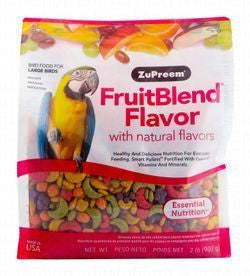 Zupreem Fruitblend Bird Food for Large Birds Fruit Flavor