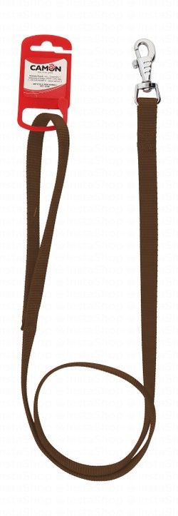 Camon Brown Nylon Dog Leash (100x2.5cm)