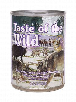 Taste of the Wild Sierra Mountain Wet Dog Food with Roasted Lamb in Gravy