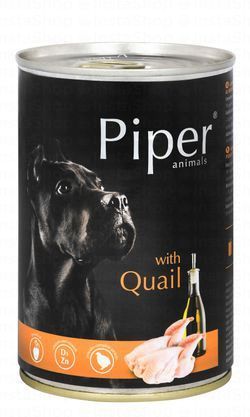 Piper Animals Wet Food with Quail for Adult Dogs