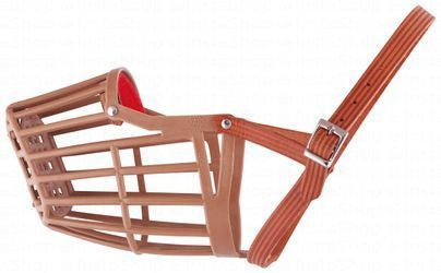 Kruuse Brown Plastic Dog Muzzle Size 9