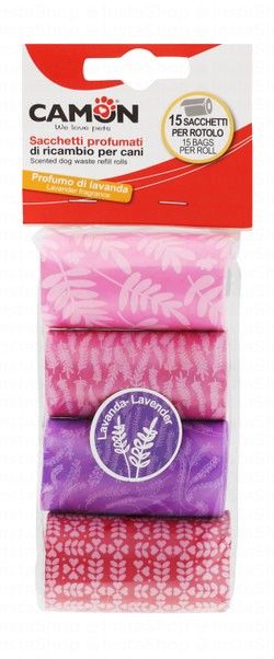Camon Assorted Dog Poop Bags Lavender Scent