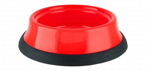 Camon Red Plastic Pet Bowl (14x5cm)