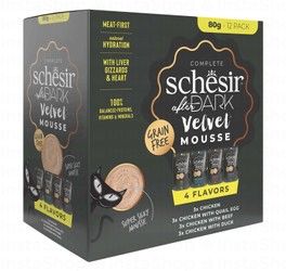 Schesir After Dark Mousse with Liver, Gizzard & Heart in Broth