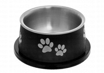 Camon Black 300ml Stainless Steel Pet Bowl